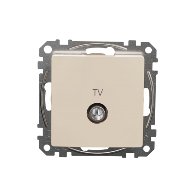 Sedna Design & Elements Gniazdo antenowe TV końcowe 4dB beżowe SDD112471 SCHNEIDER (SDD112471)